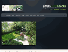 Tablet Screenshot of cowenlandscapes.co.uk